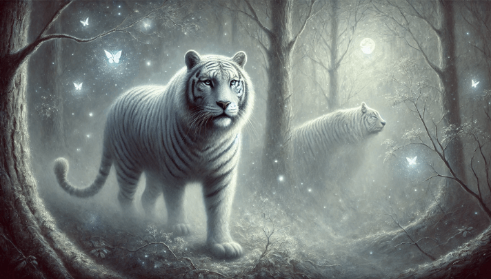 호랑이 꿈 해몽, 회색 호랑이 꿈, 집 안에 호랑이 꿈